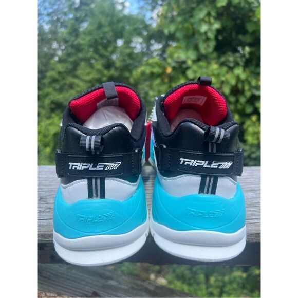 Triple 7 Men’s Aqua White  Sneakers Sz 10 NIB - Picture 3 of 8